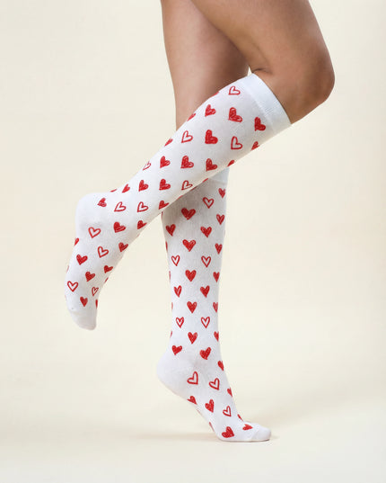 Red Heart Compression Socks