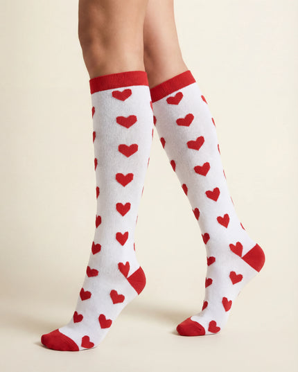 Bold Heart Compression Socks