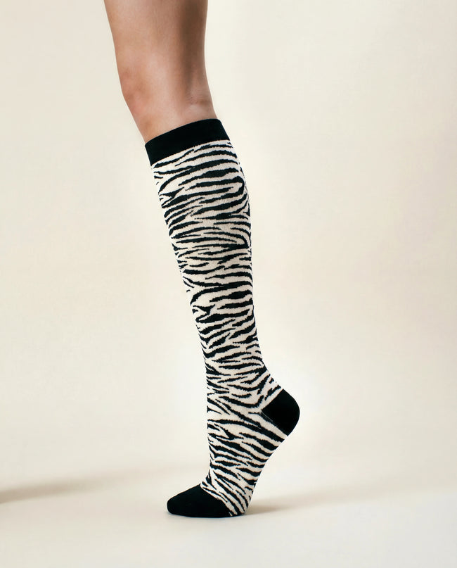 Zebra Compression Socks