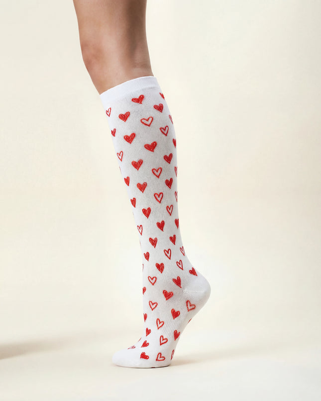 Red Heart Compression Socks